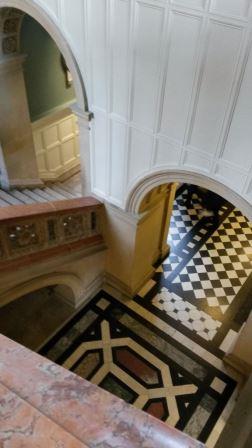 Image of staircase in hallway of Examination Schools