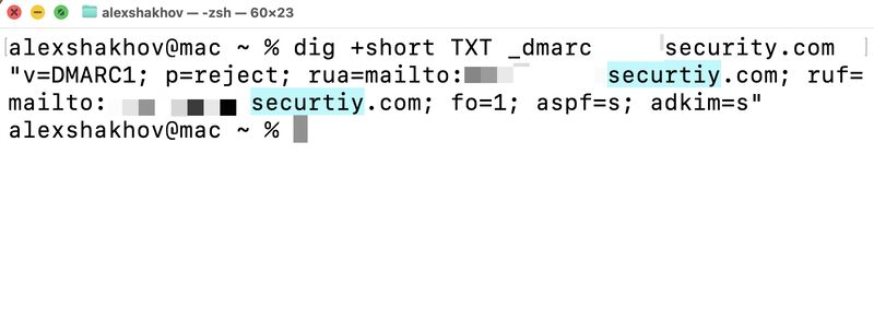 Typo in DMARC record