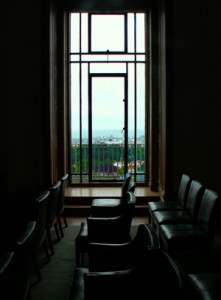 View from the Council Chamber, NLW