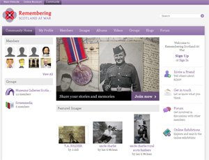 Community page from Remembering Scotland at War