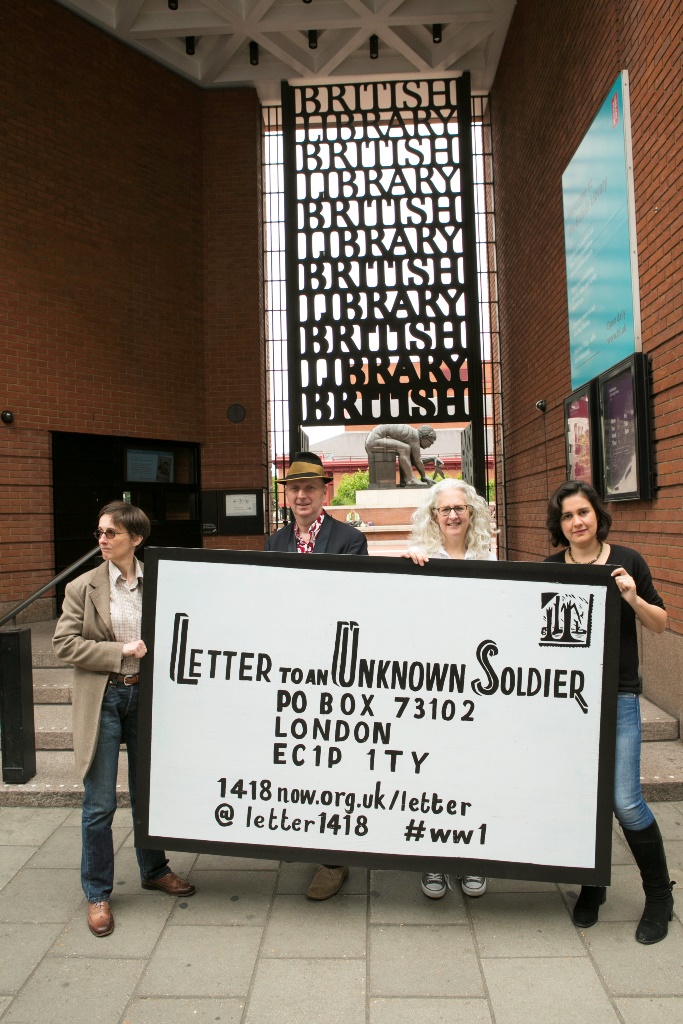 Artists Bob and Roberta Smith have designed a special envelope for the project. 