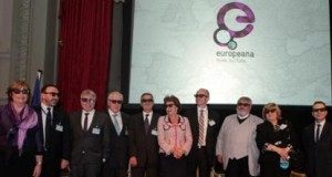 European politicians wearing 3D glasses
